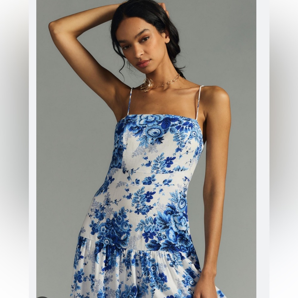 Anthropologie Maeve Drop Waist Dress